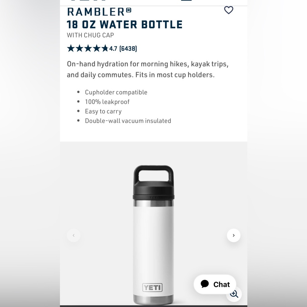 18 Oz Yeti Rambler